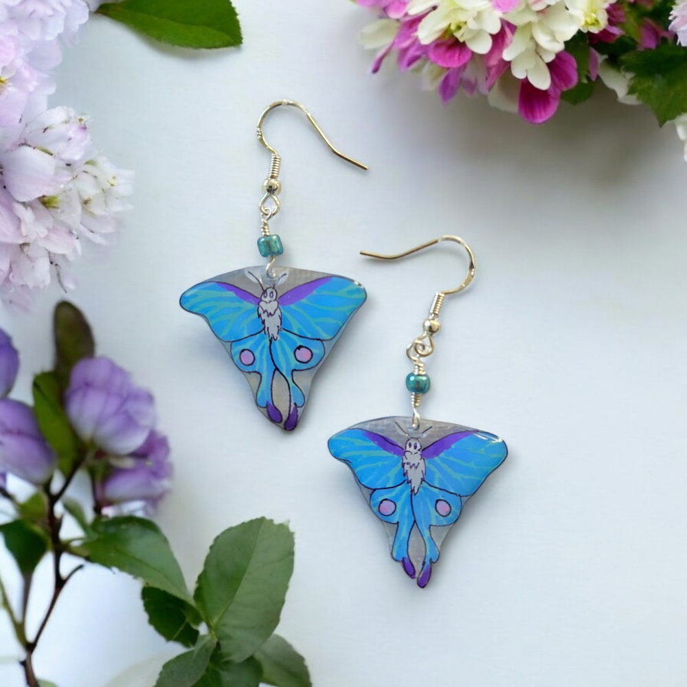 Lunar Moth Earrings