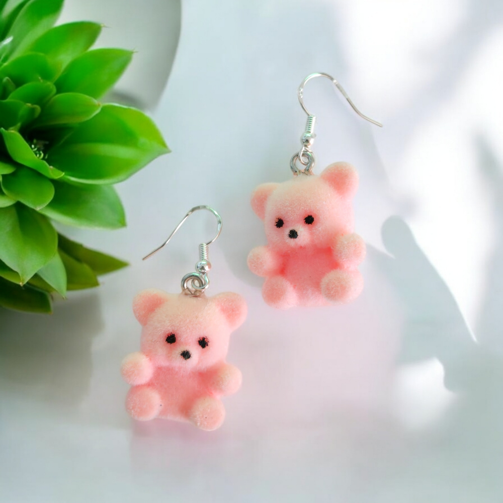 Teddy bear earrings 